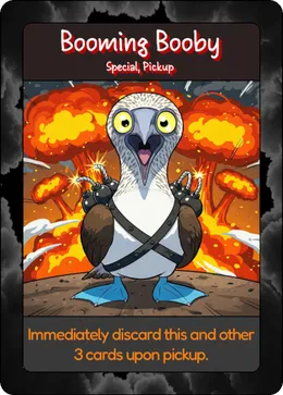 Booming Booby card