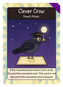 Clever Crow card