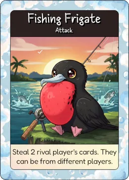 Fishing Frigate card, alternative art