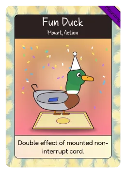 Fun Duck card