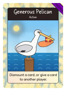 Generous Pelican card