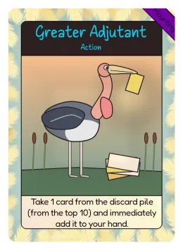 Greater Adjutant card