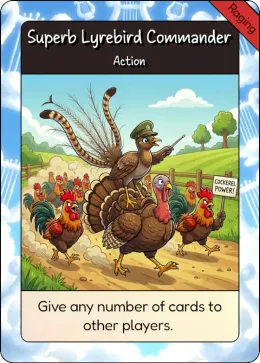 Superb Lyrebird Commander card