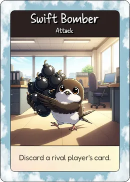 Swift Bomber card, alternative art