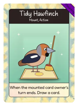 Tidy Hawfinch card