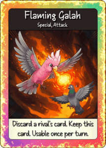 Flaming Galah front 1