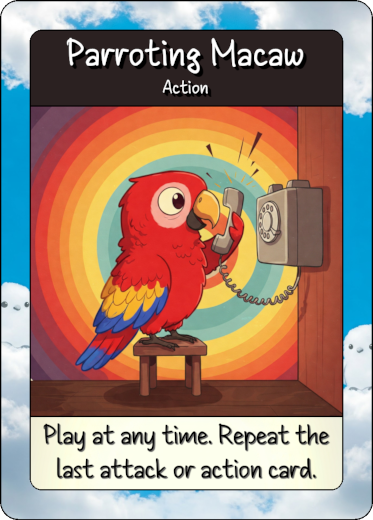 parroting macaw front 1