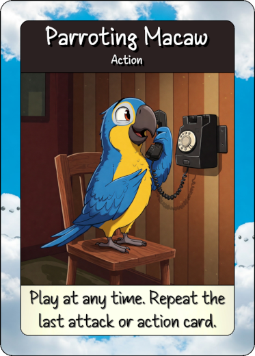 parroting macaw front 2